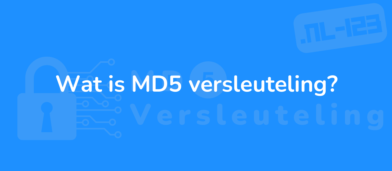 the description for the representative image of the title wat is md5 versleuteling could be illustration depicting md5 encryption concept with lock and key symbols digital code and a blue background